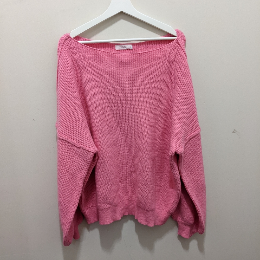 COPY - Hot pink oversized slouchy sweater